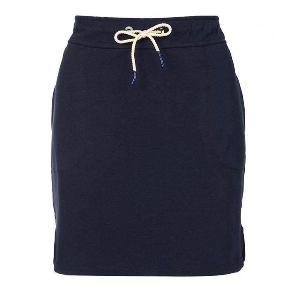 Barbour Renishaw Cotton Skirt Nautical Navy US 6